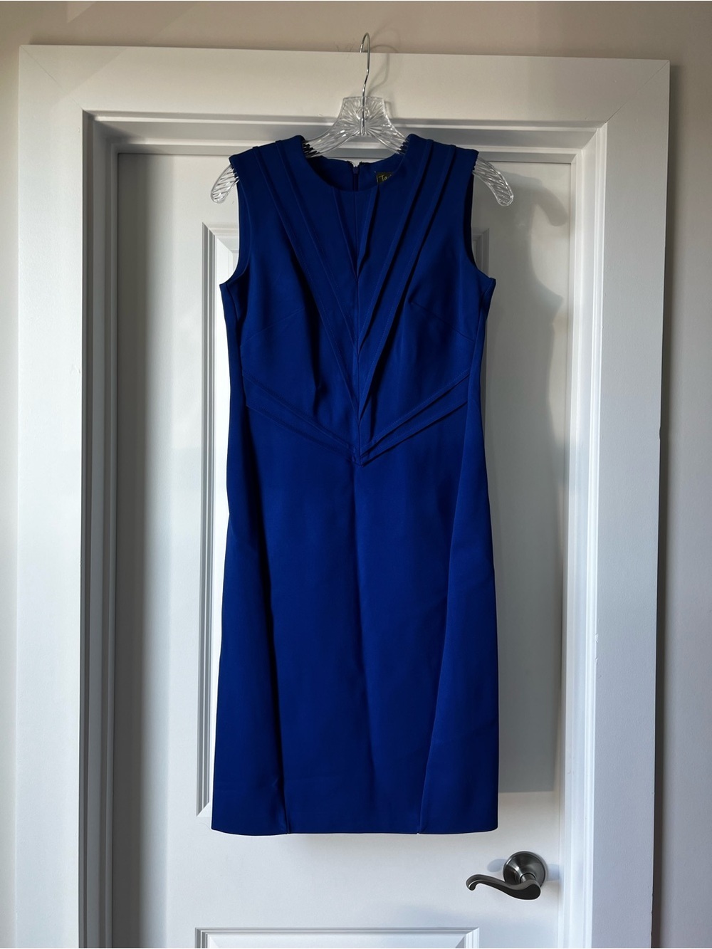 Taylor Sleeveless Cobalt Blue Sheath Dress